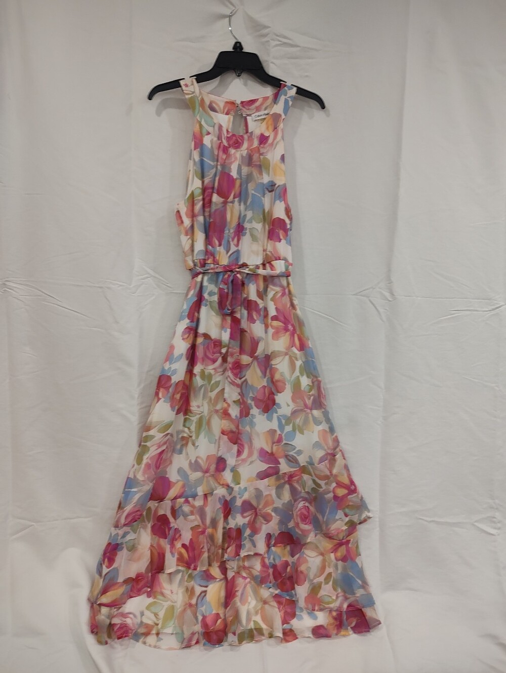 Calvin Klein Multicolor Floral Sleeveless Maxi Dress